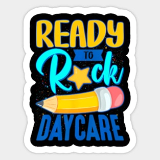 Ready To Rock Daycare Back To School For Girls Boys Sticker